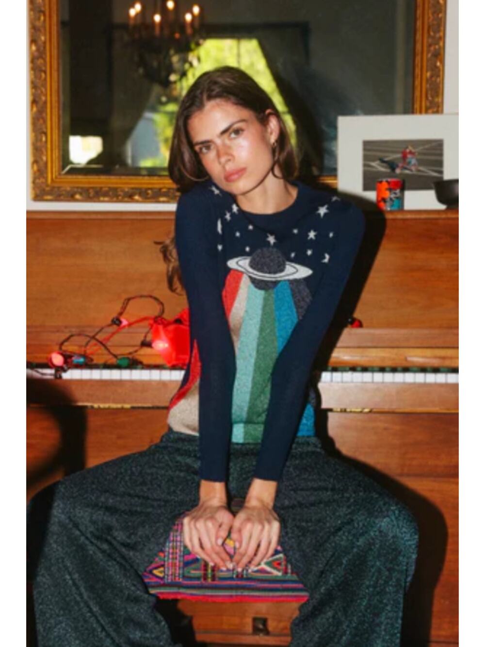 Stoned Immaculate Major Tom x David Bowie Wool Blend Crewneck Sweater size M